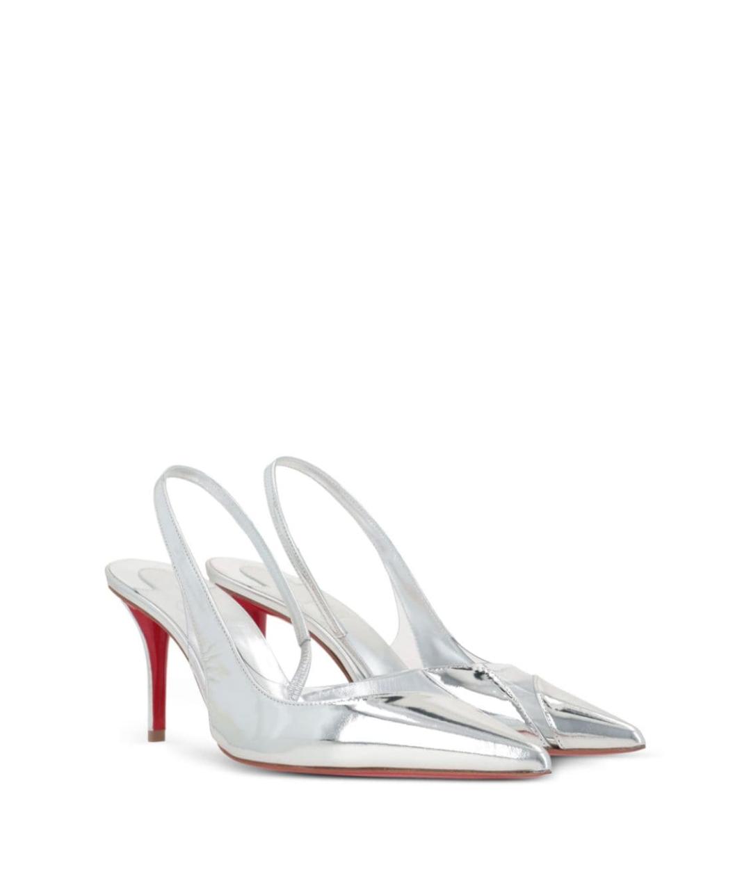 CHRISTIAN LOUBOUTIN Серебряные туфли, фото 3