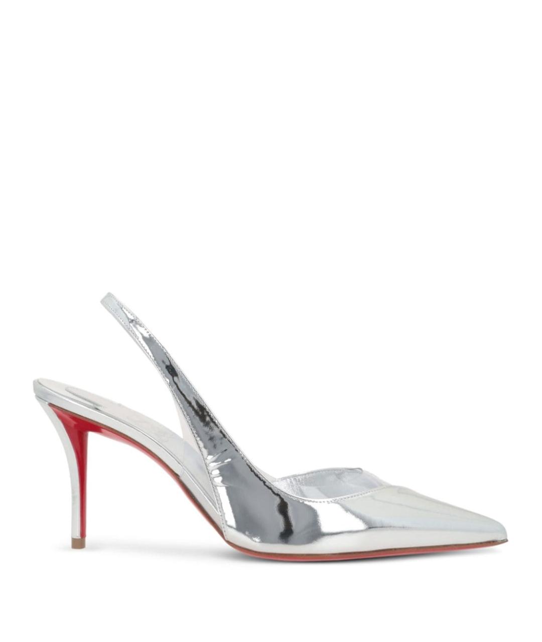 CHRISTIAN LOUBOUTIN Серебряные туфли, фото 1