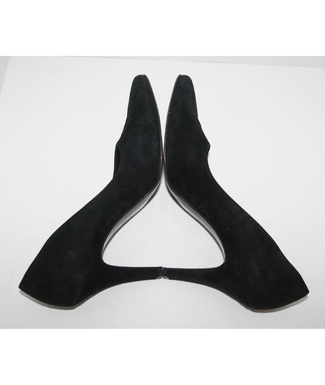 SALVATORE FERRAGAMO Черные замшевые туфли, фото 6