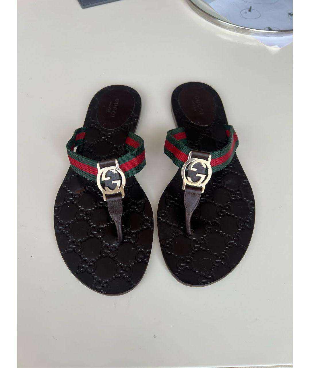 GUCCI Мульти шлепанцы, фото 2