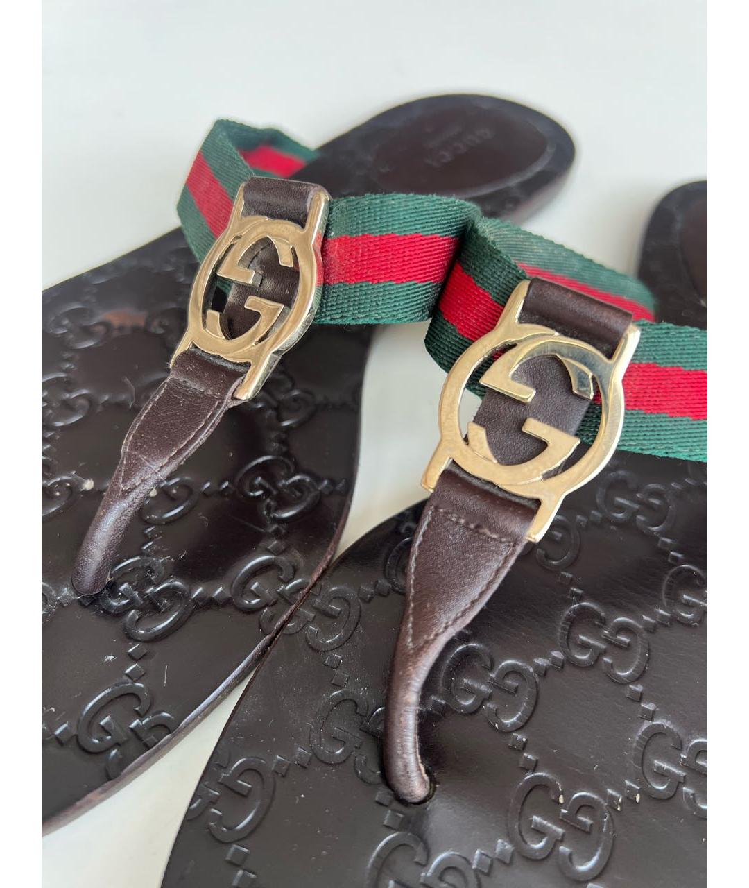 GUCCI Мульти шлепанцы, фото 5