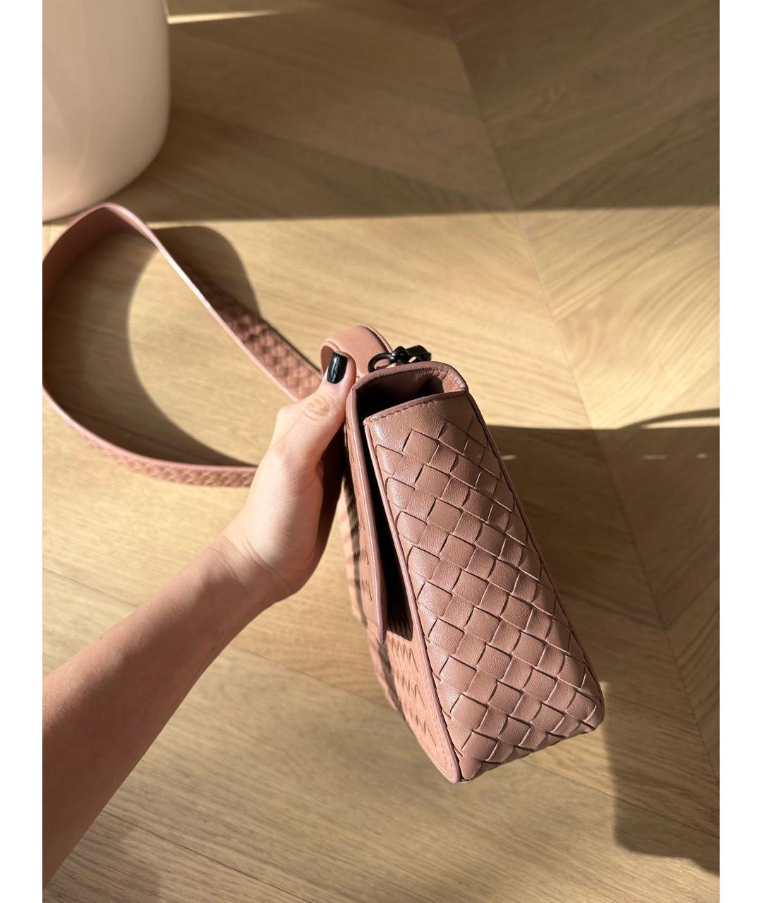 BOTTEGA VENETA Бежевая кожаная сумка тоут, фото 3