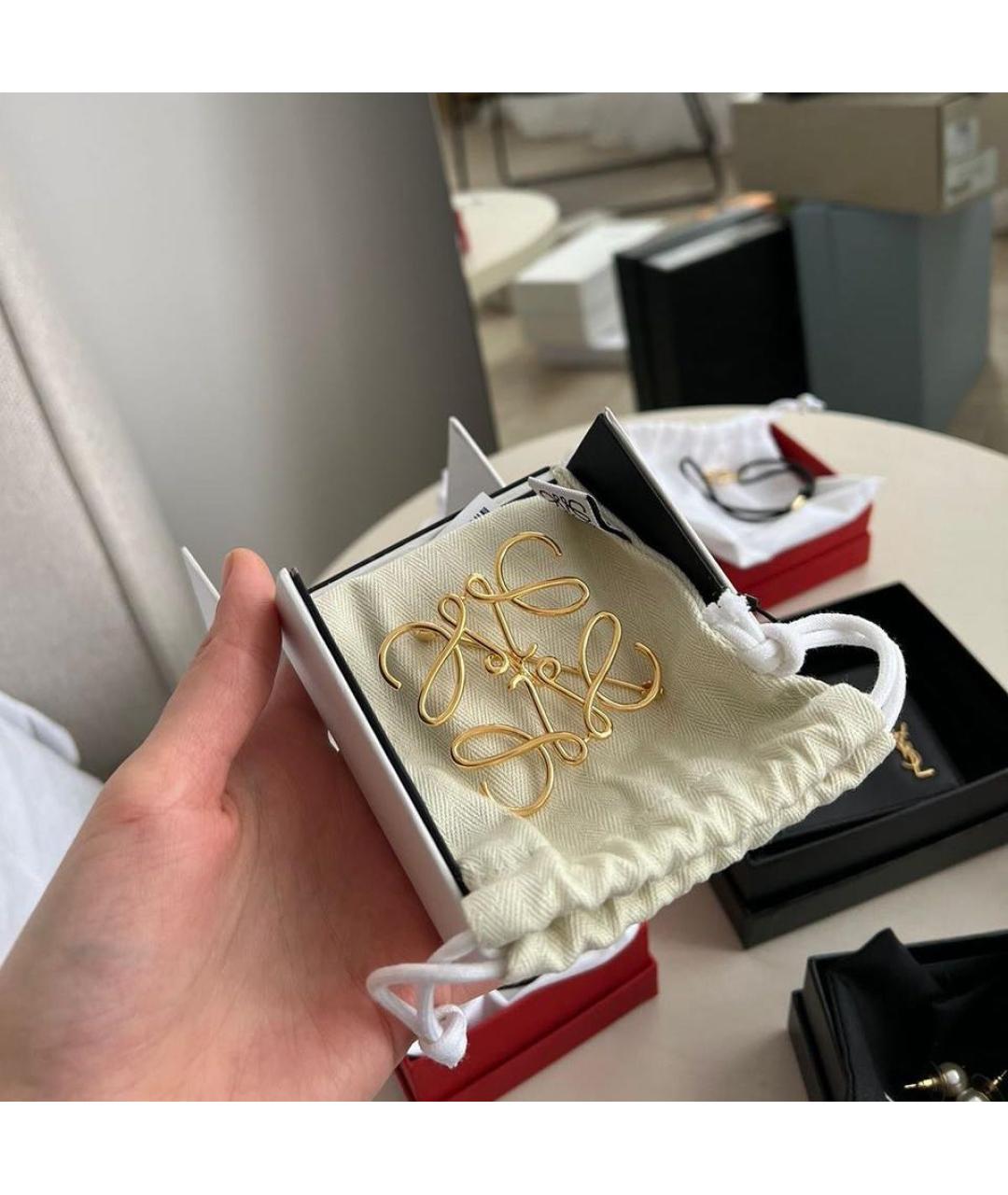 LOEWE Золотая латунная булавка / брошь, фото 3