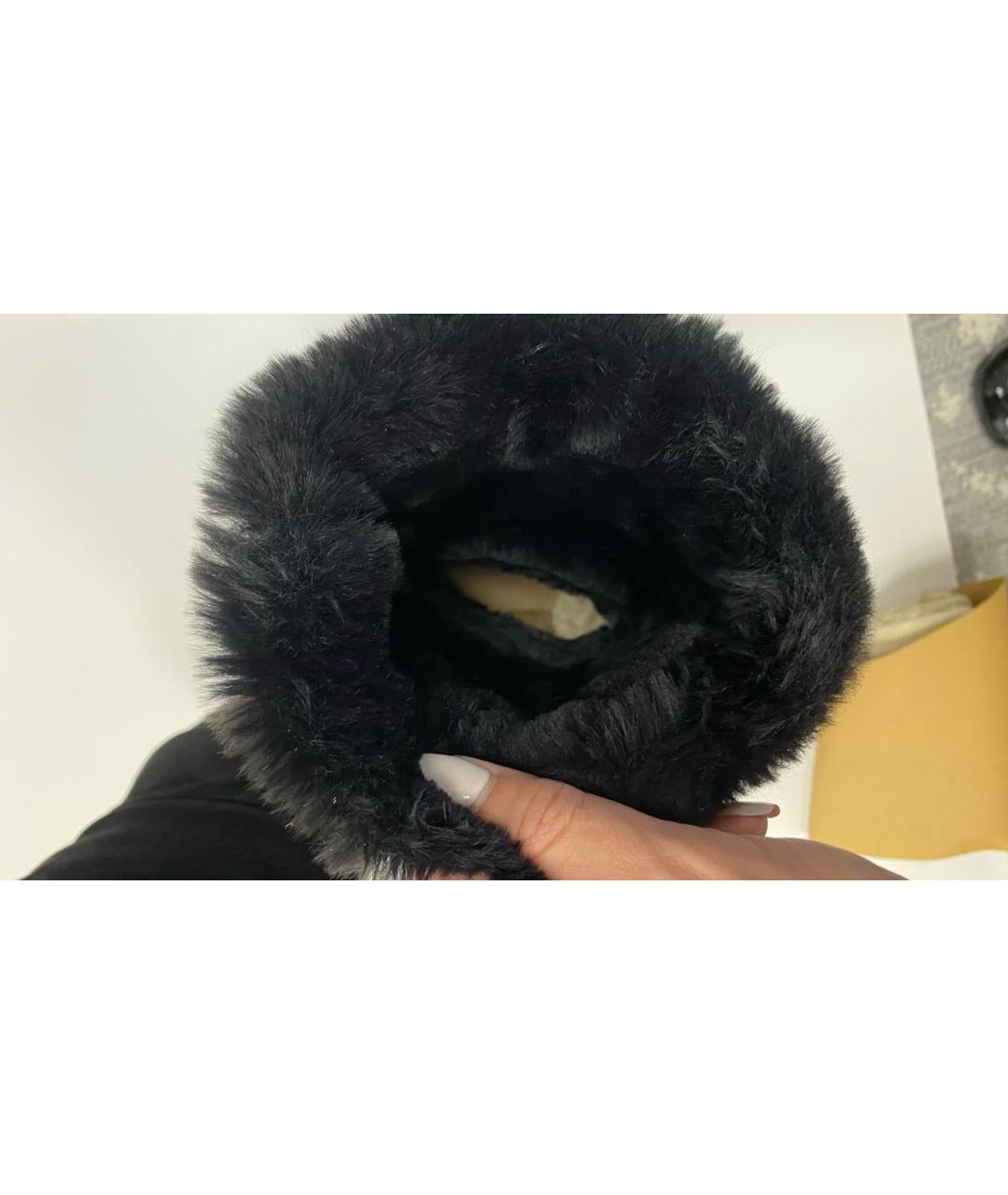 GIANVITO ROSSI Черные замшевые сапоги, фото 5