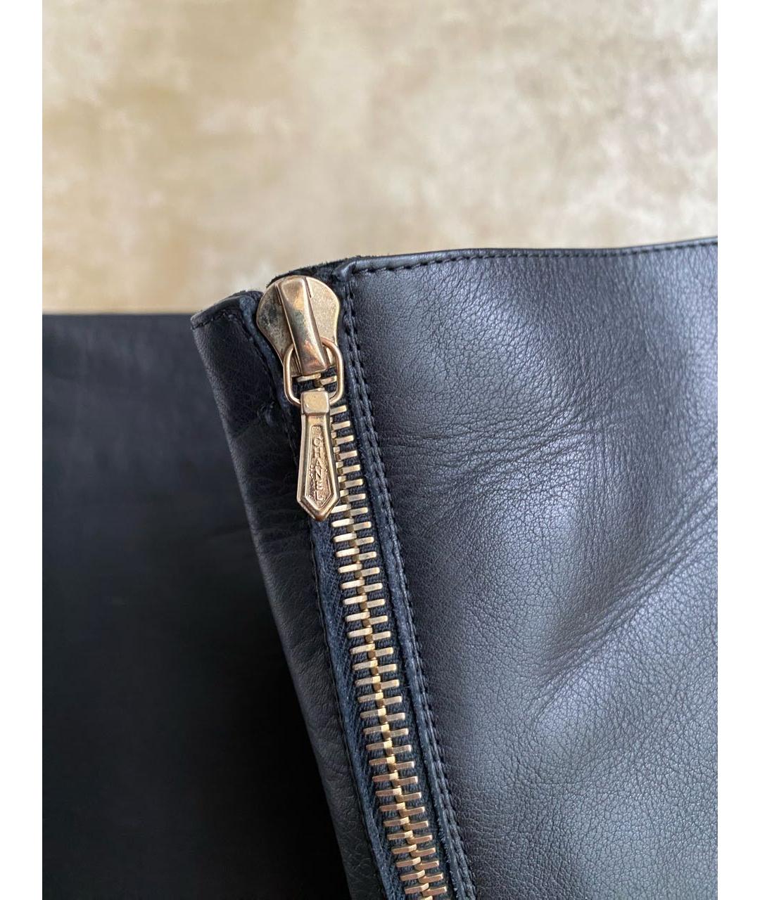 CHANEL Черные кожаные сапоги, фото 5