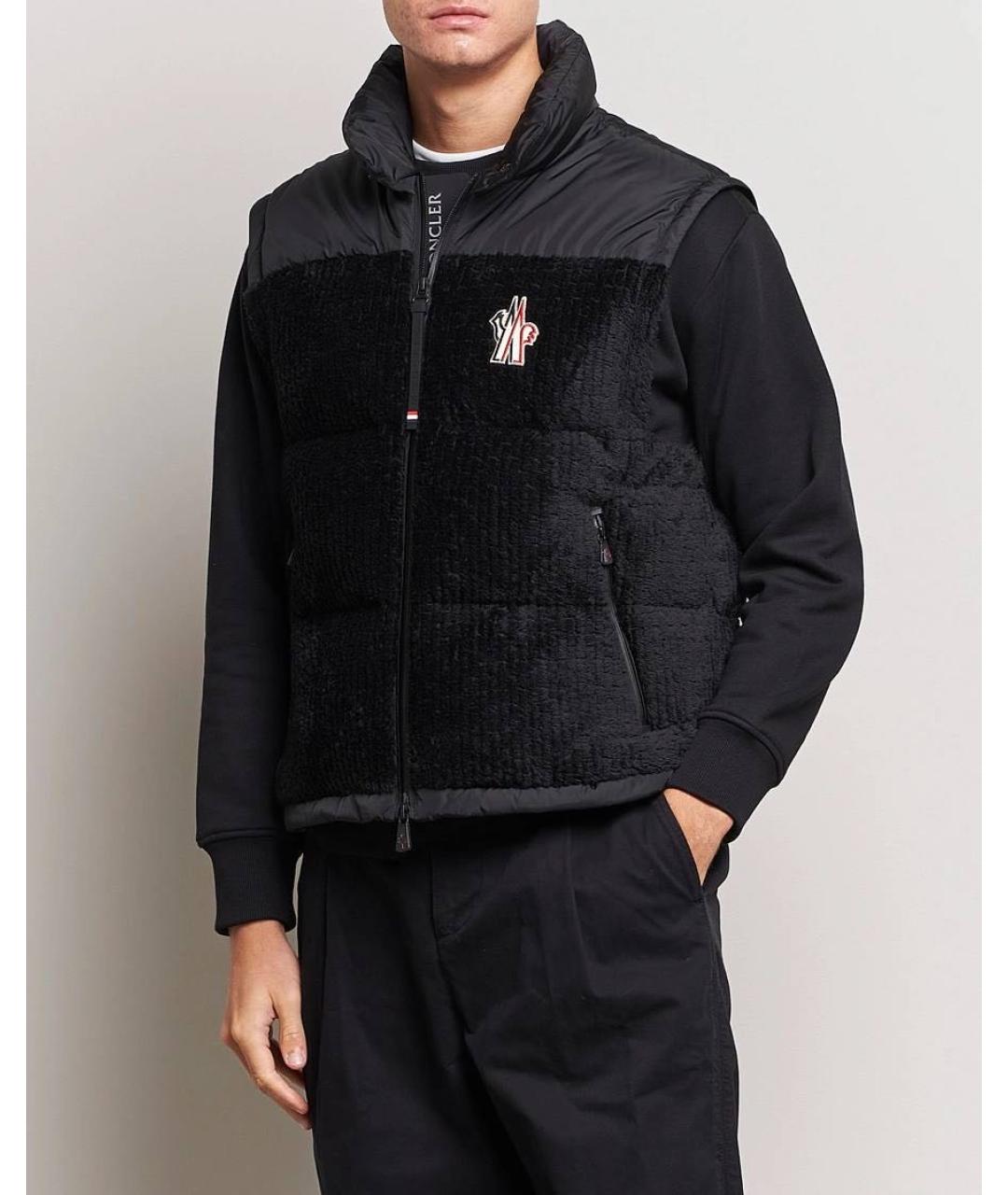 MONCLER GRENOBLE Черный пуховик, фото 3