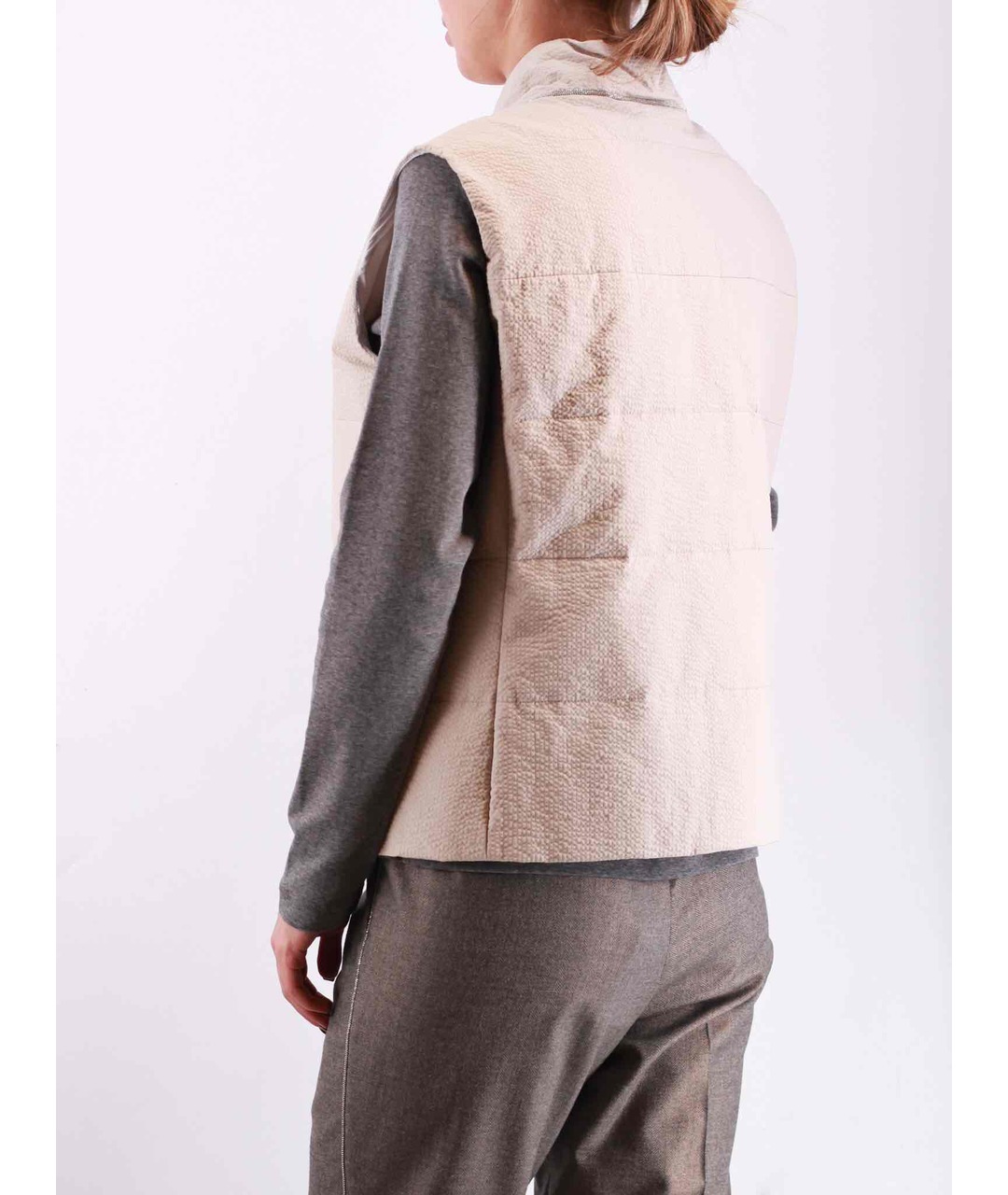 FABIANA FILIPPI Бежевый хлопковый жакет/пиджак, фото 3