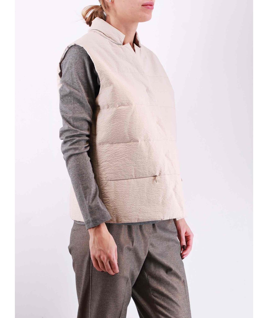 FABIANA FILIPPI Бежевый хлопковый жакет/пиджак, фото 2