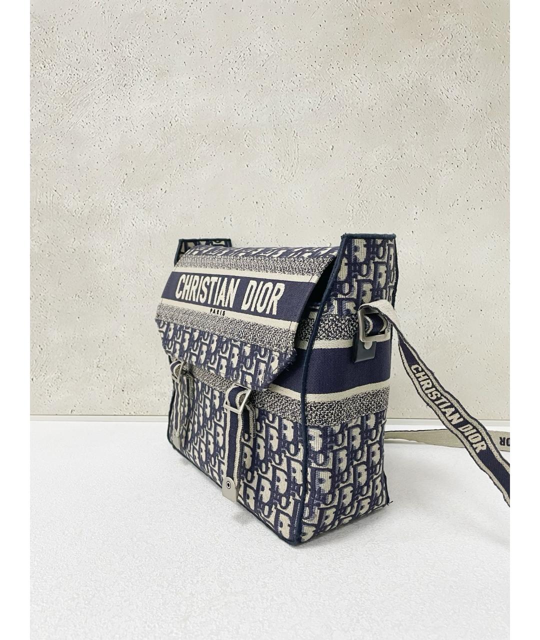 CHRISTIAN DIOR Голубая сумка через плечо, фото 5