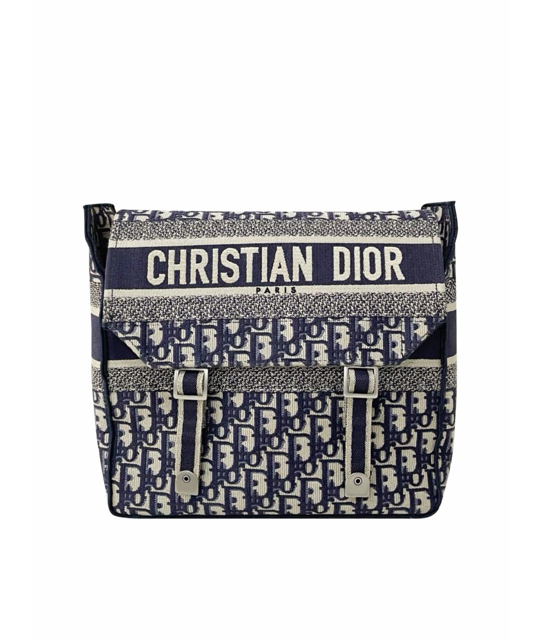 CHRISTIAN DIOR Голубая сумка через плечо, фото 1