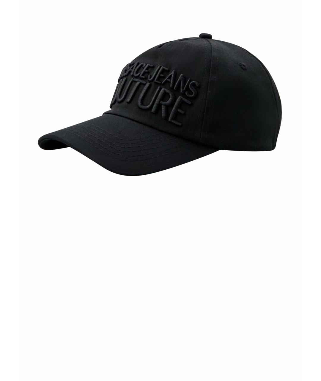 VERSACE JEANS COUTURE Черная хлопковая кепка/бейсболка, фото 1