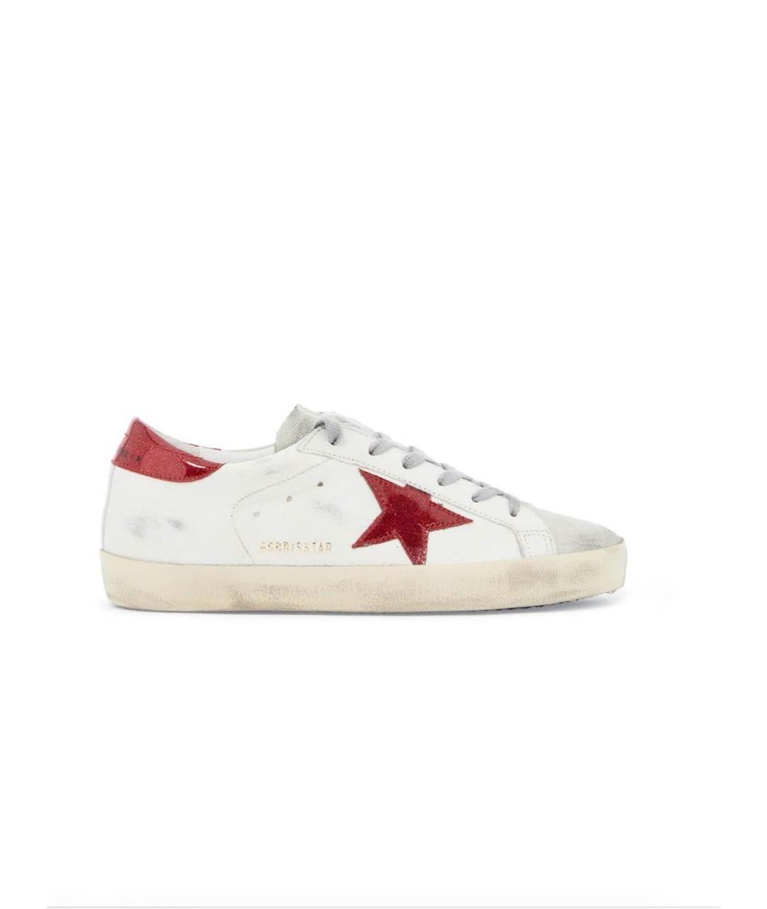 GOLDEN GOOSE DELUXE BRAND Белые кожаные кеды, фото 1