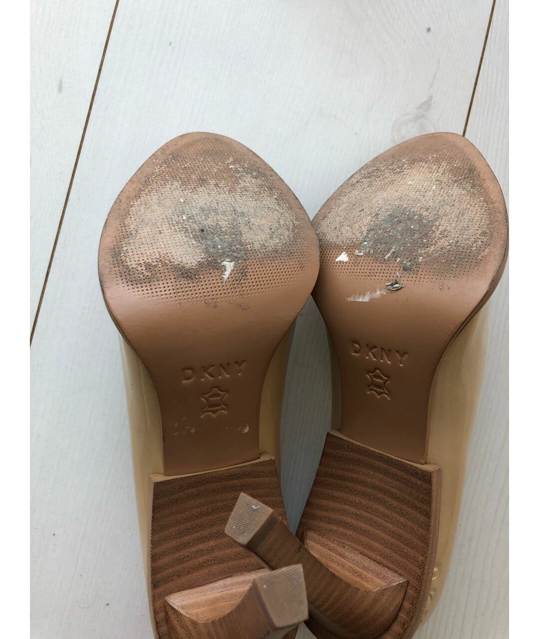 DKNY Бежевые кожаные туфли, фото 6