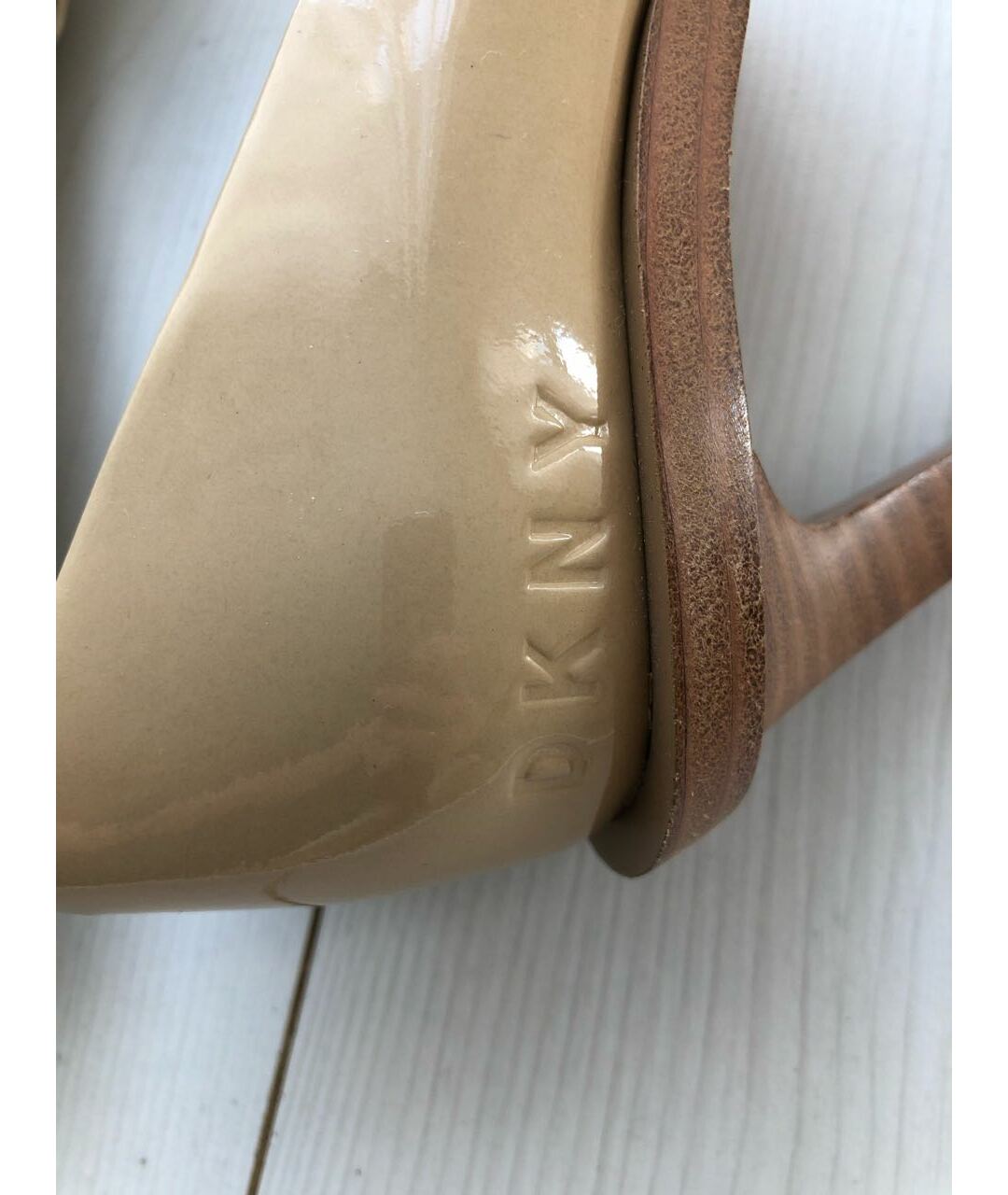 DKNY Бежевые кожаные туфли, фото 7