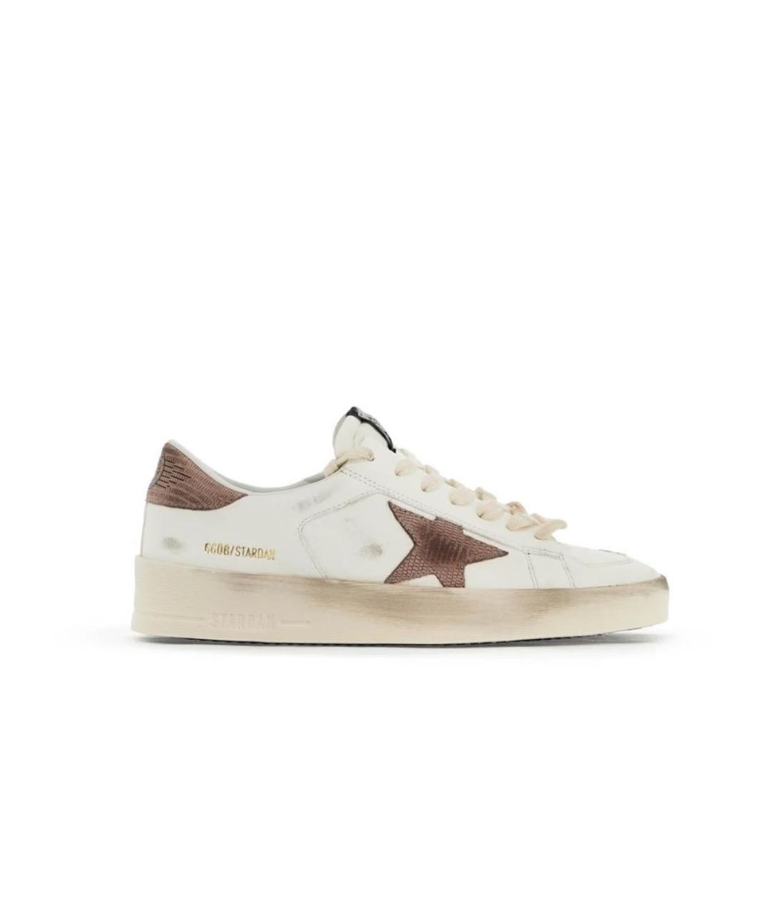 GOLDEN GOOSE DELUXE BRAND Белые кожаные кеды, фото 1