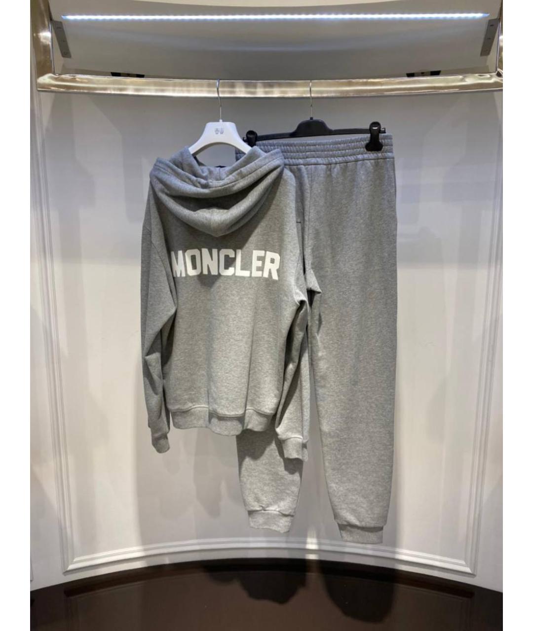 MONCLER Серый спортивный костюм, фото 2