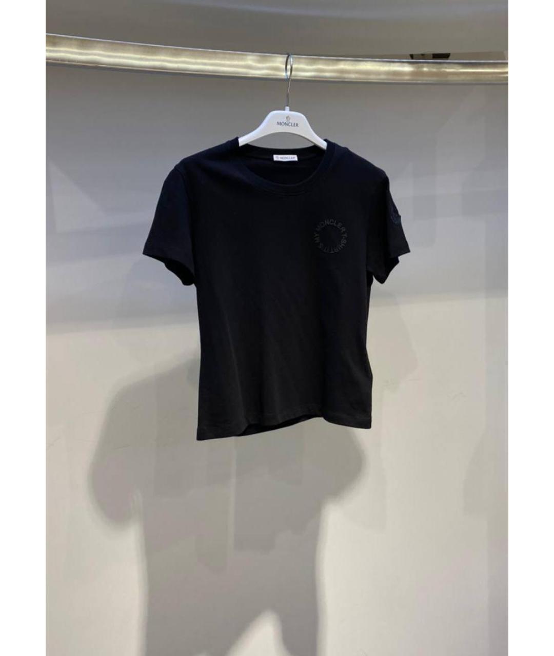 MONCLER Черная футболка, фото 3