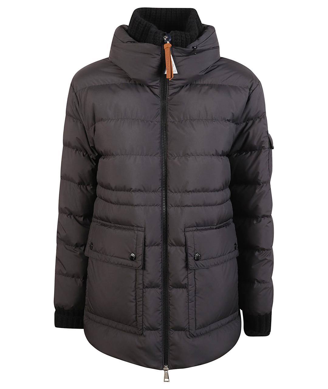 MONCLER Черный пуховик, фото 1