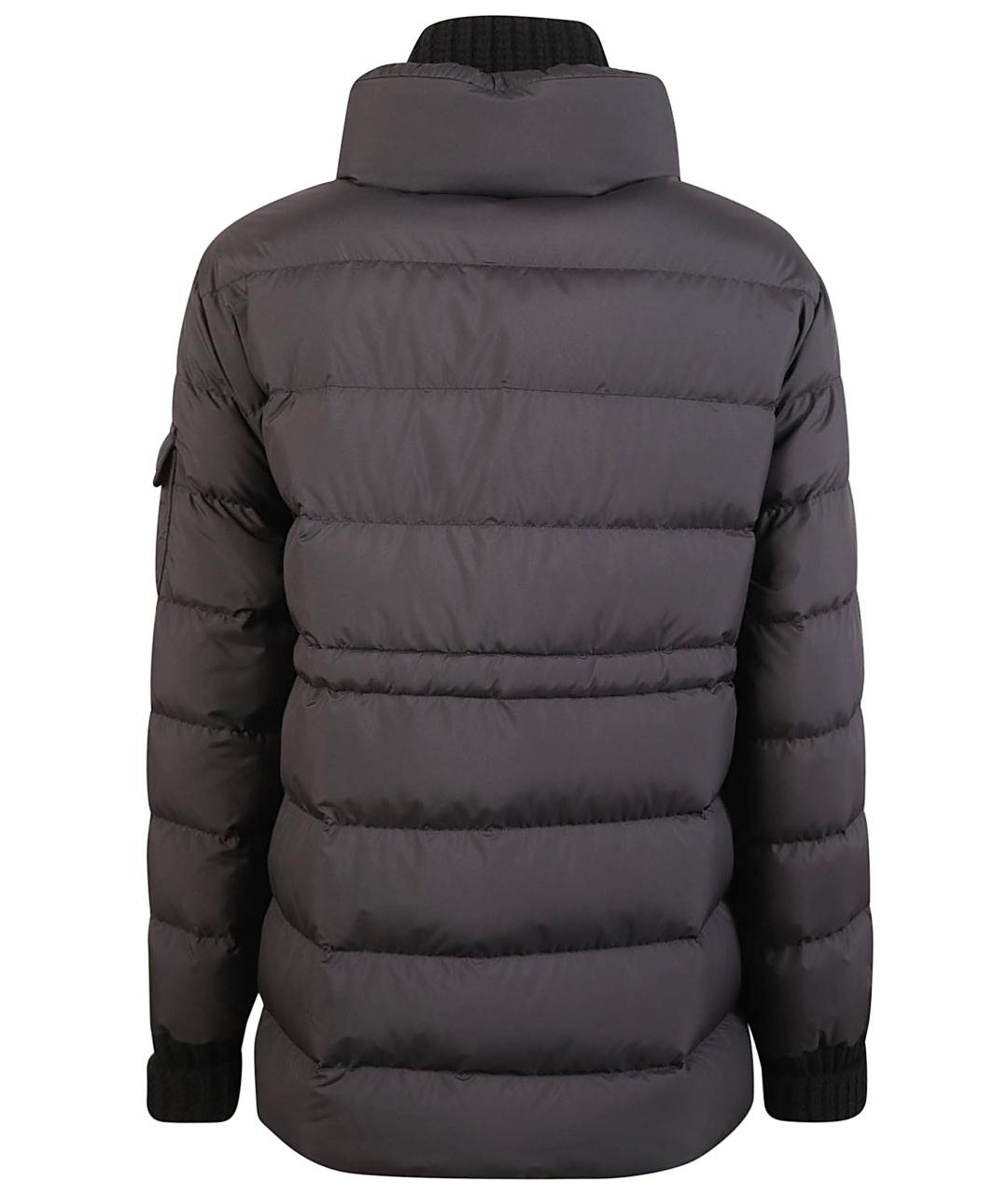 MONCLER Черный пуховик, фото 2