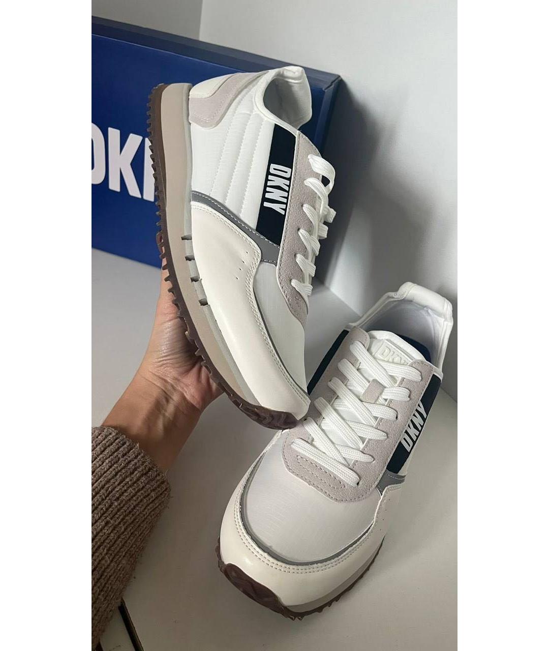 DKNY Бежевые низкие кроссовки / кеды, фото 5