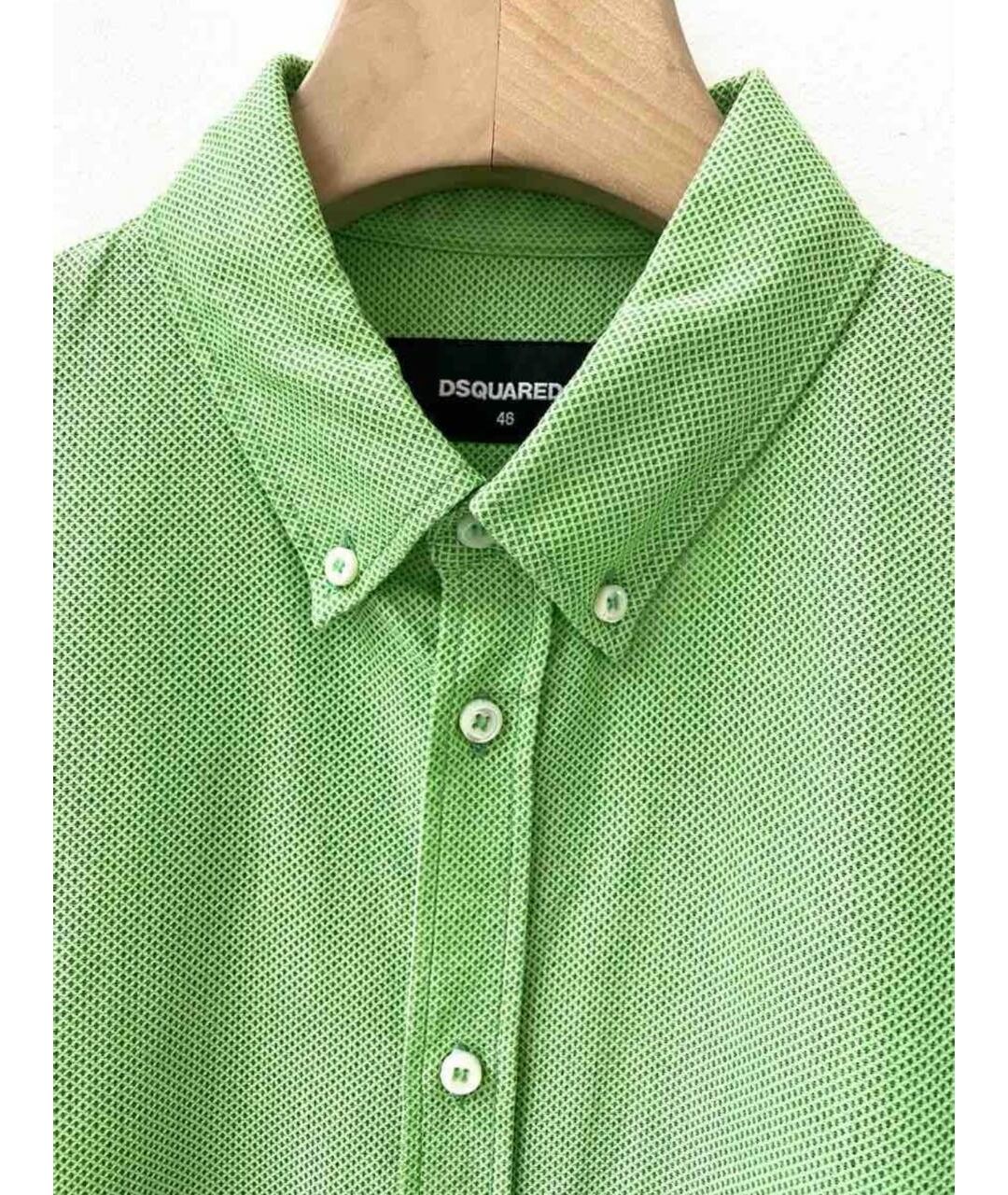 DSQUARED2 Зеленая хлопковая кэжуал рубашка, фото 3
