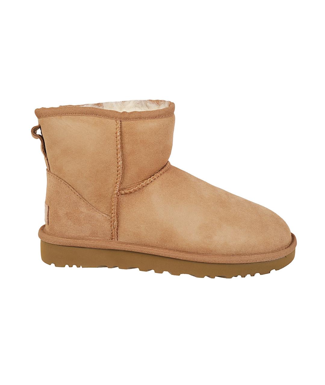 UGG AUSTRALIA Бежевые кожаные ботинки, фото 1