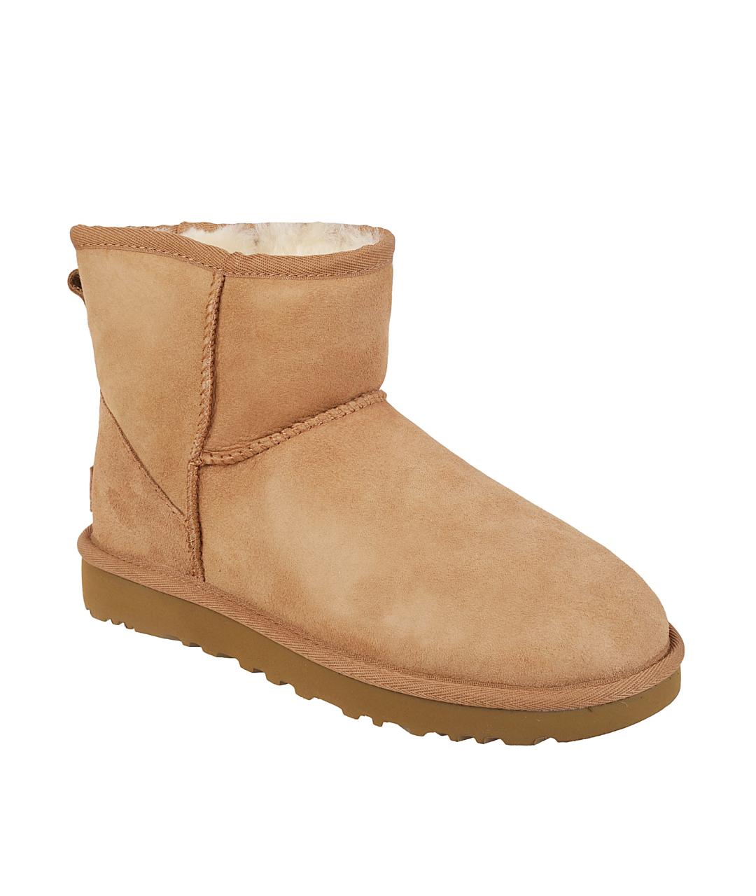 UGG AUSTRALIA Бежевые кожаные ботинки, фото 2