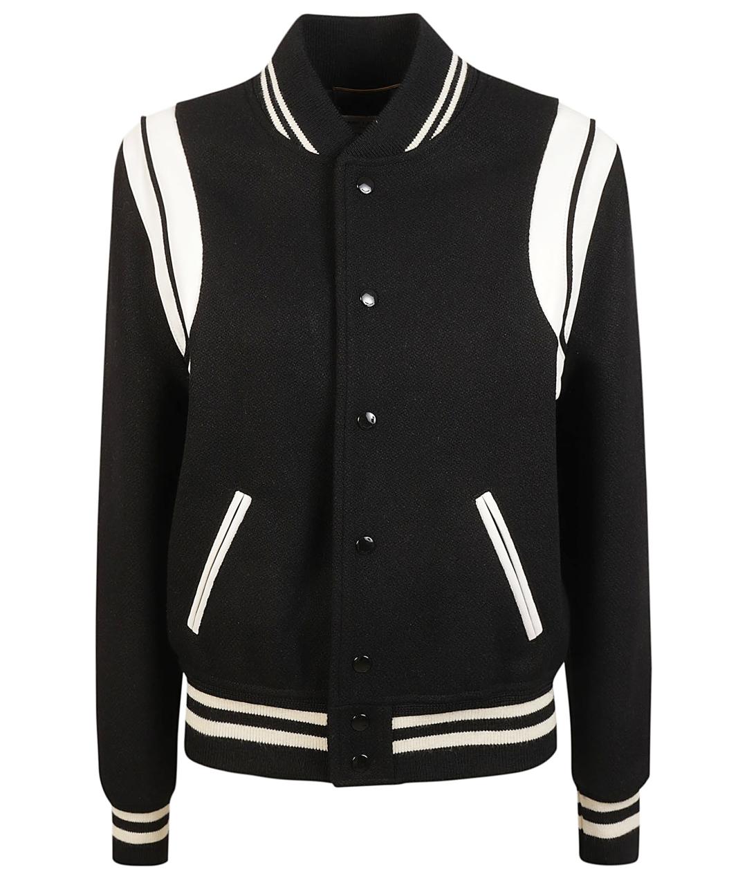 SAINT LAURENT Черная шерстяная куртка, фото 1