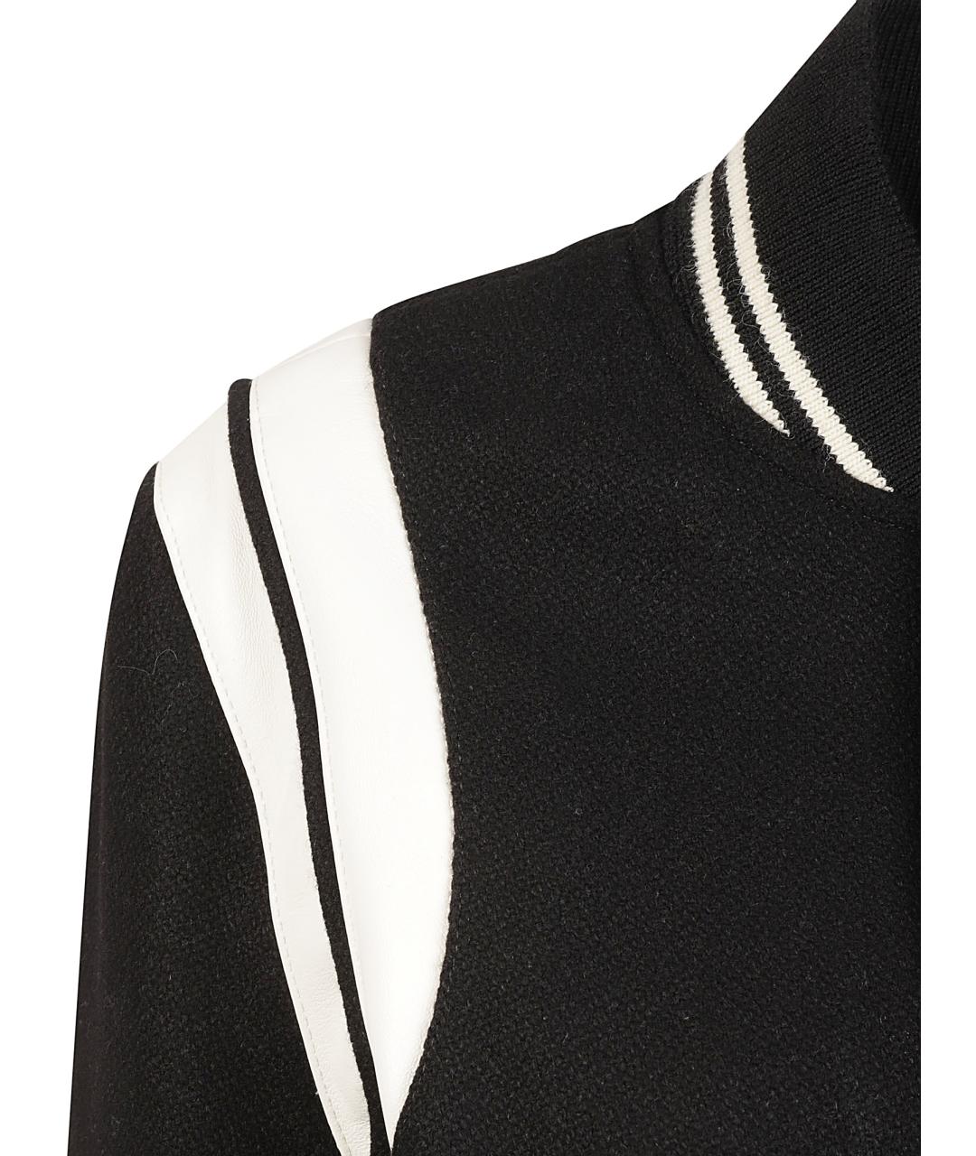 SAINT LAURENT Черная шерстяная куртка, фото 3
