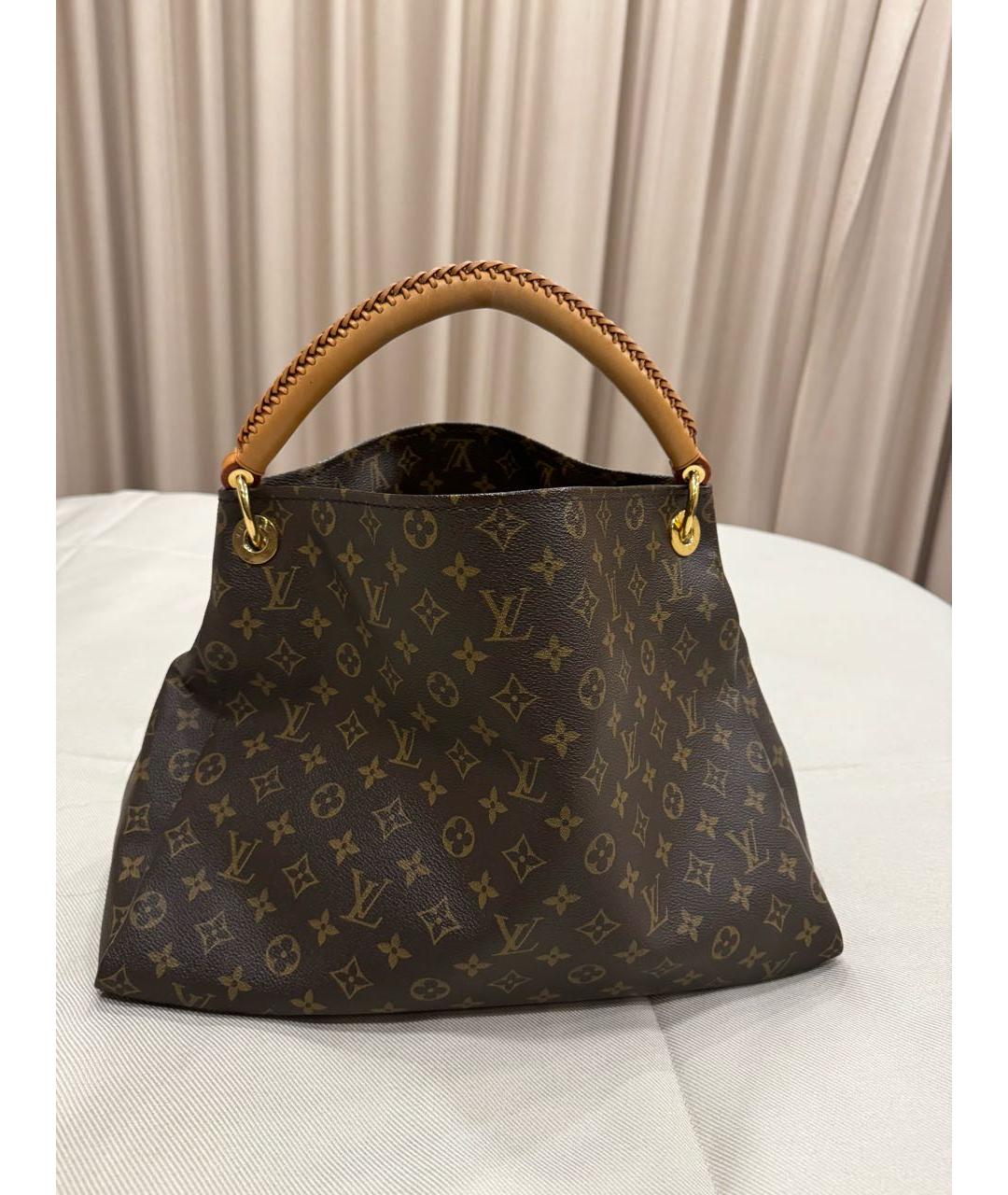 LOUIS VUITTON Коричневая сумка тоут, фото 3