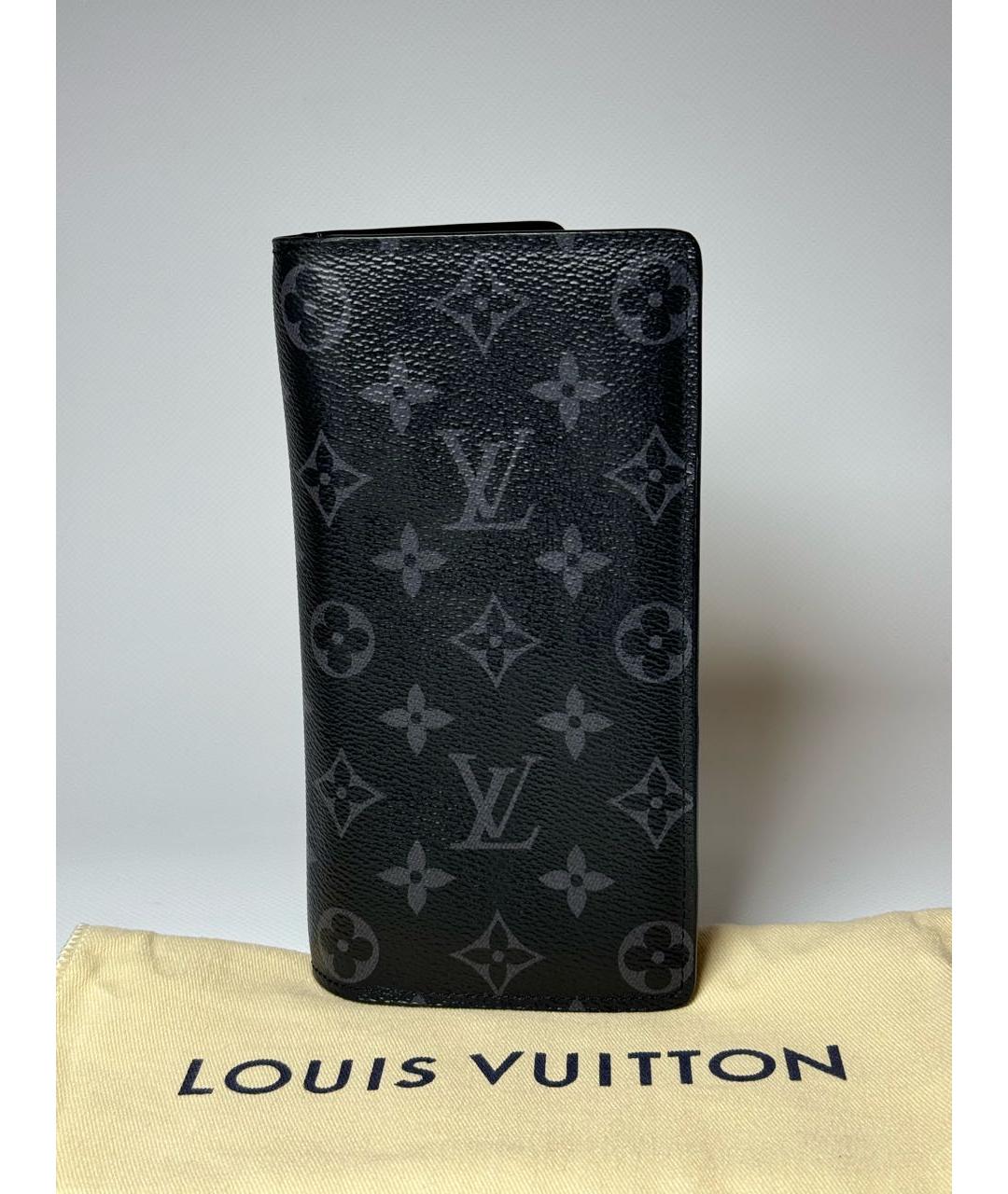 LOUIS VUITTON Антрацитовый кошелек, фото 2