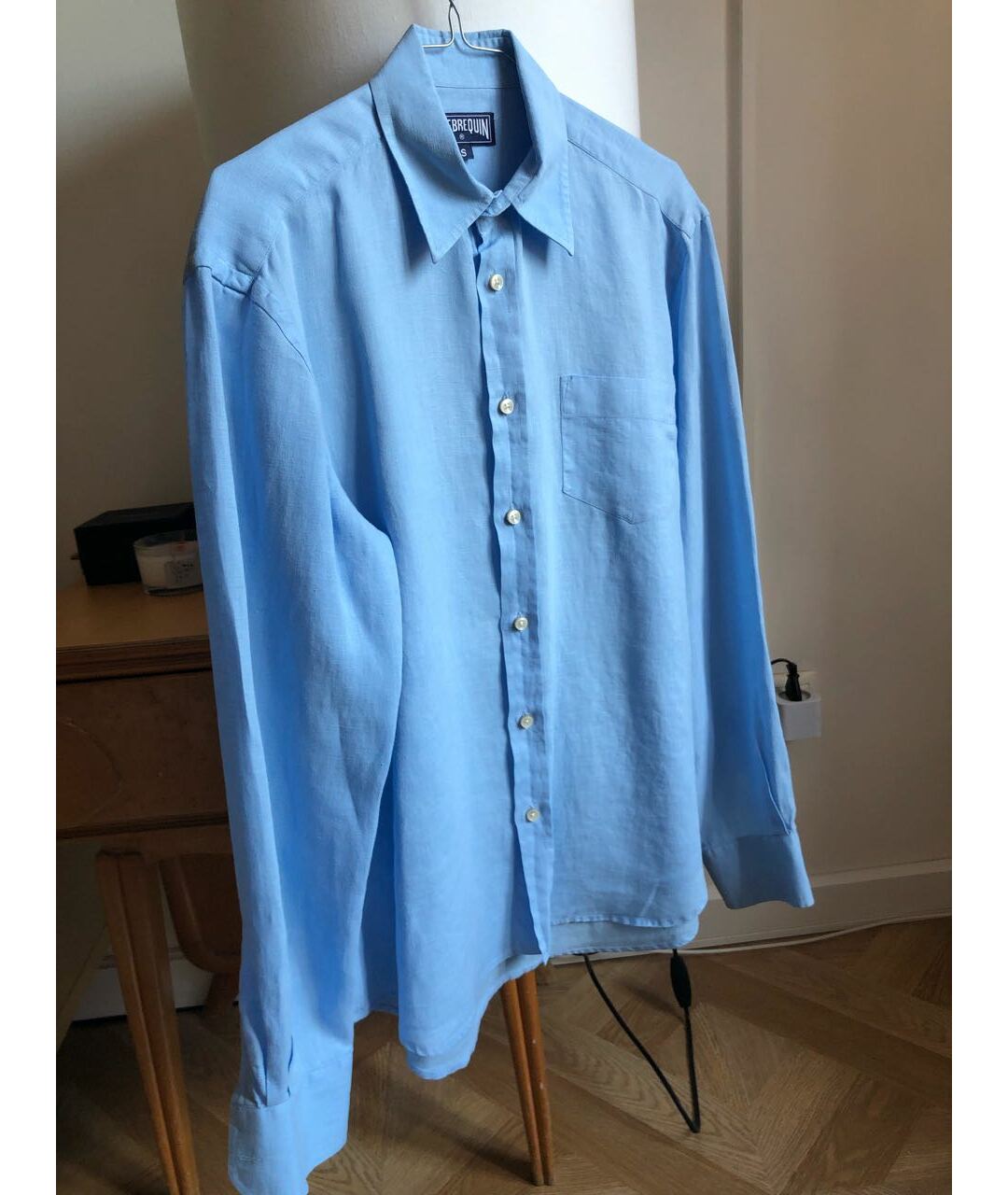 VILEBREQUIN Голубая льняная кэжуал рубашка, фото 3