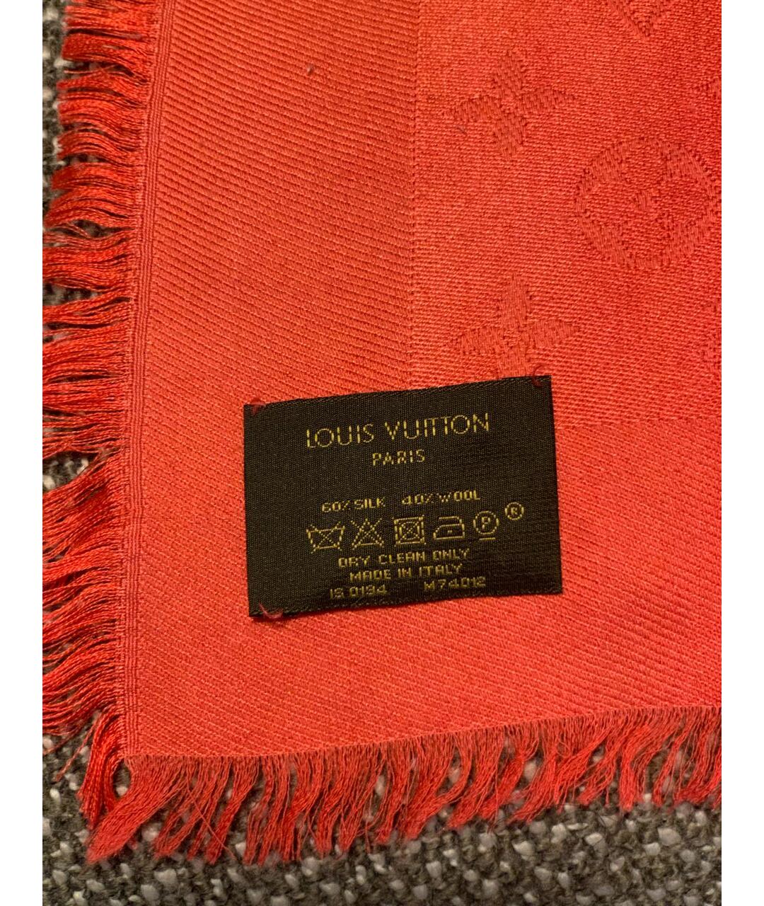 LOUIS VUITTON Мульти шерстяной шарф, фото 2