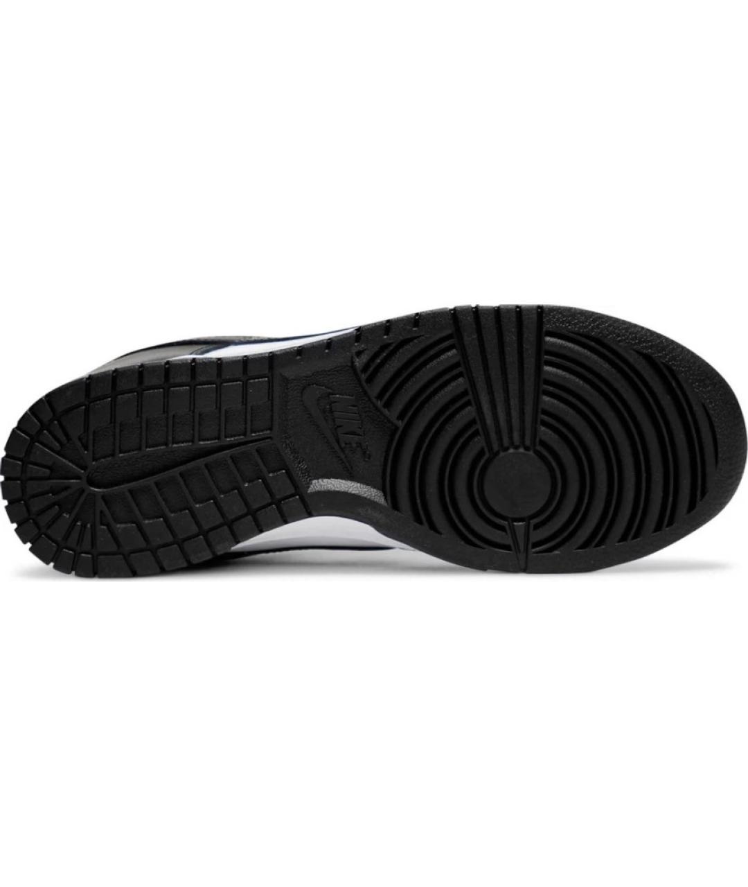 NIKE Черные кожаные низкие кроссовки / кеды, фото 5