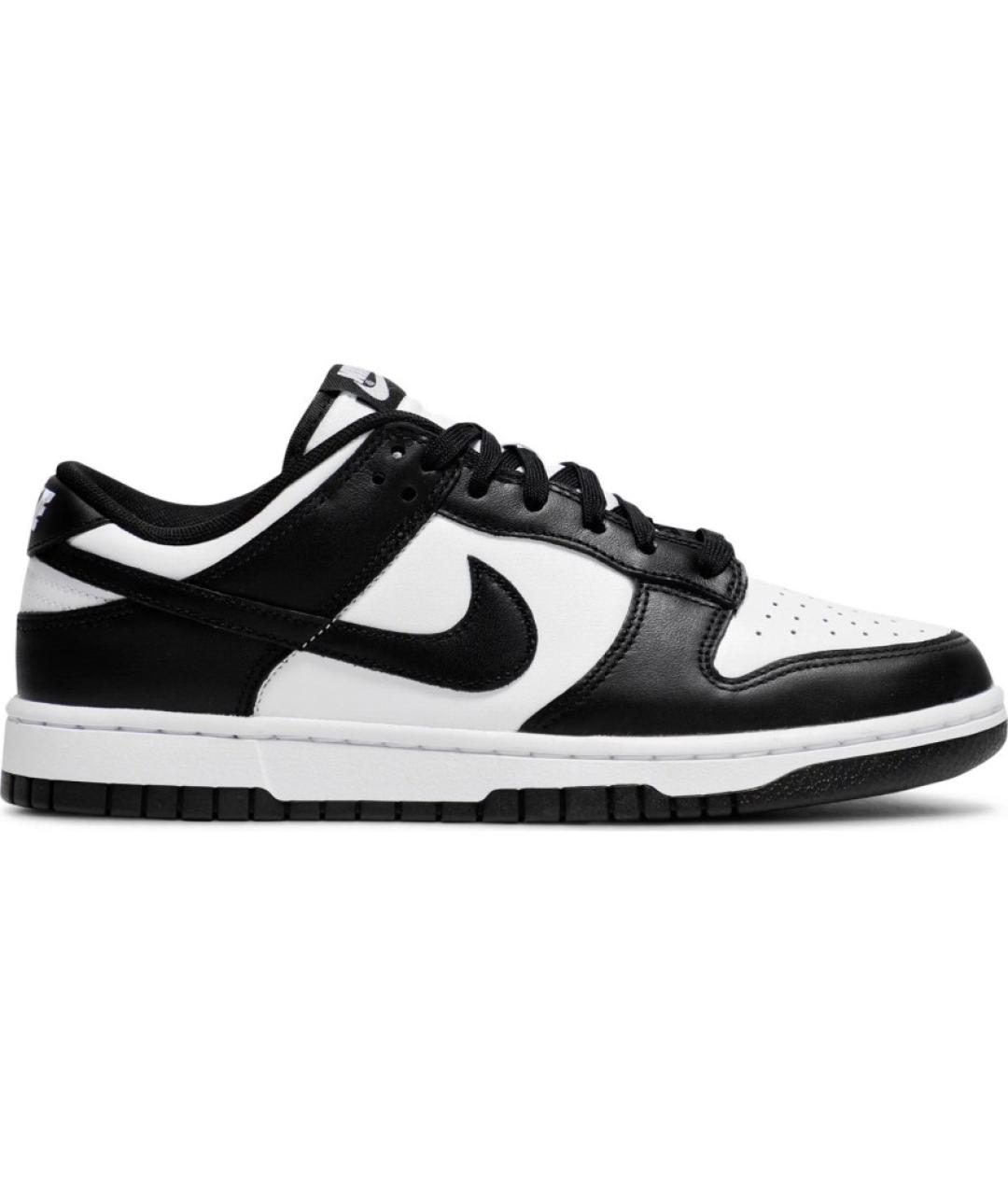 NIKE Черные кожаные низкие кроссовки / кеды, фото 6