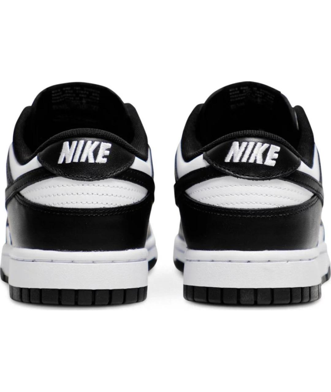 NIKE Черные кожаные низкие кроссовки / кеды, фото 4