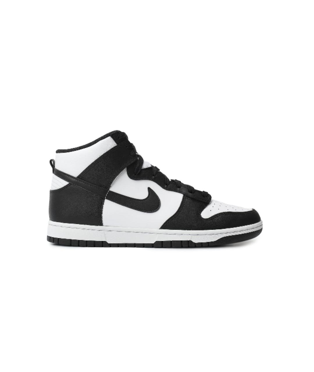 Nike dunk high black white online