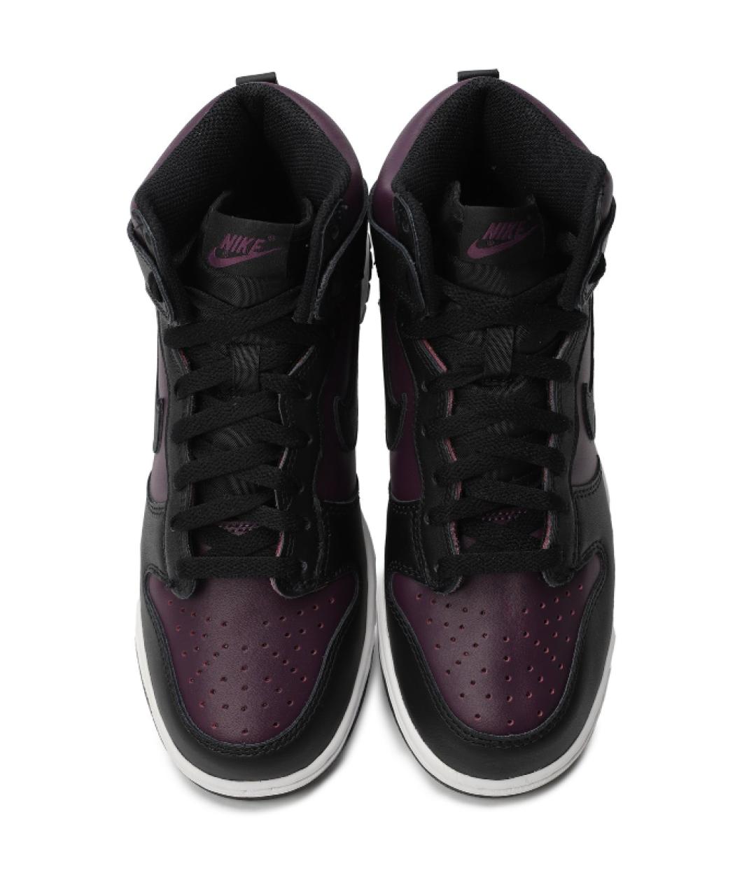 NIKE Фиолетовые кожаные кроссовки, фото 3