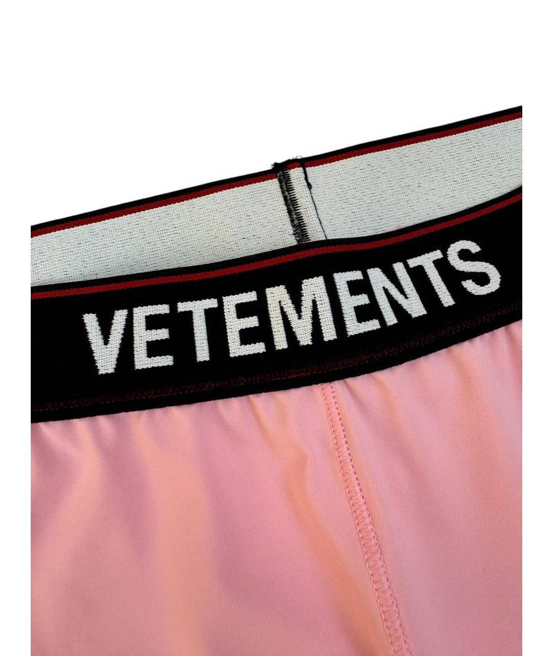 VETEMENTS Розовые спортивные брюки и шорты, фото 5