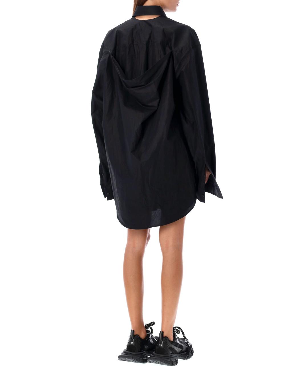 BALENCIAGA Черное хлопковое платье, фото 6