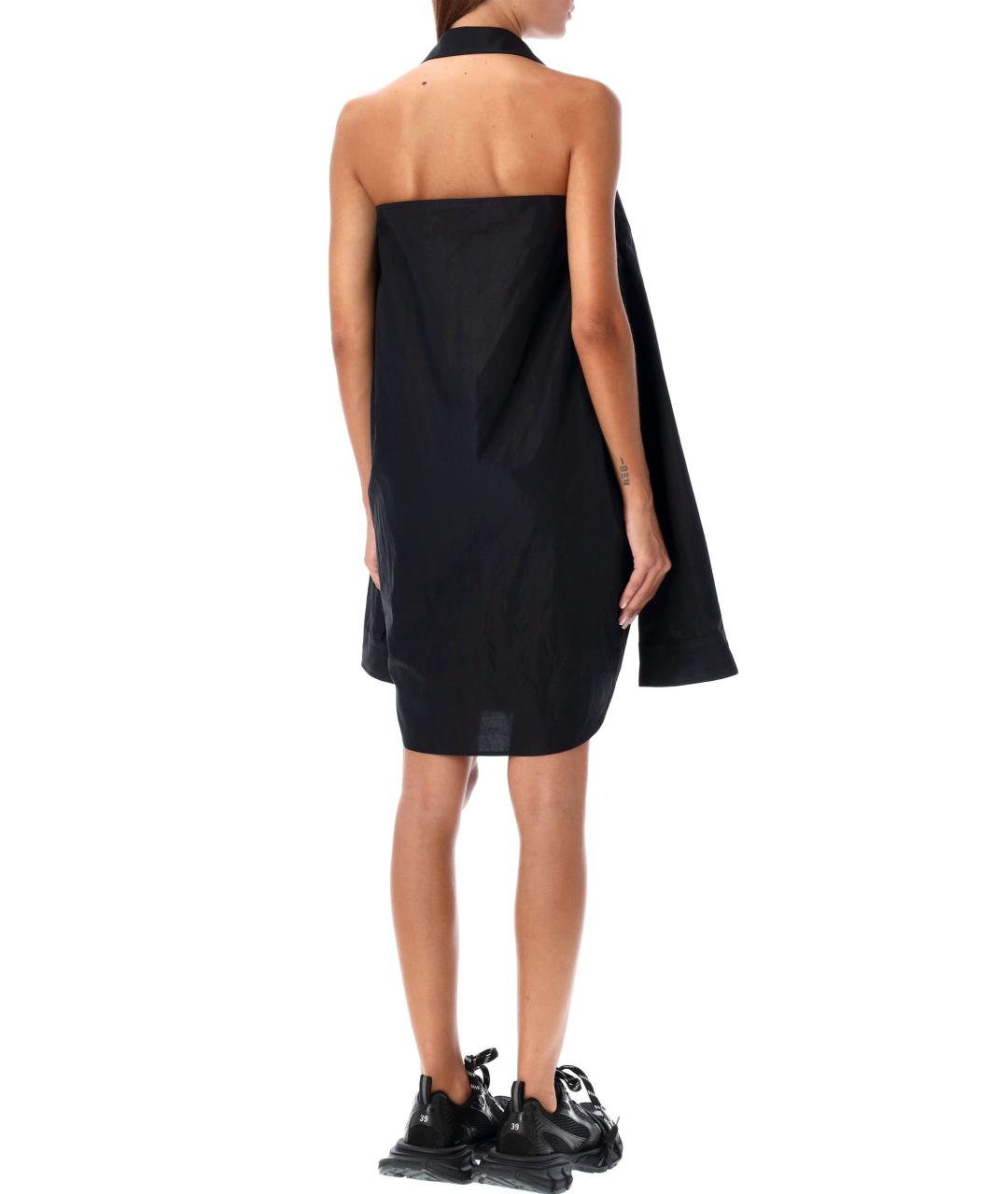 BALENCIAGA Черное хлопковое платье, фото 3