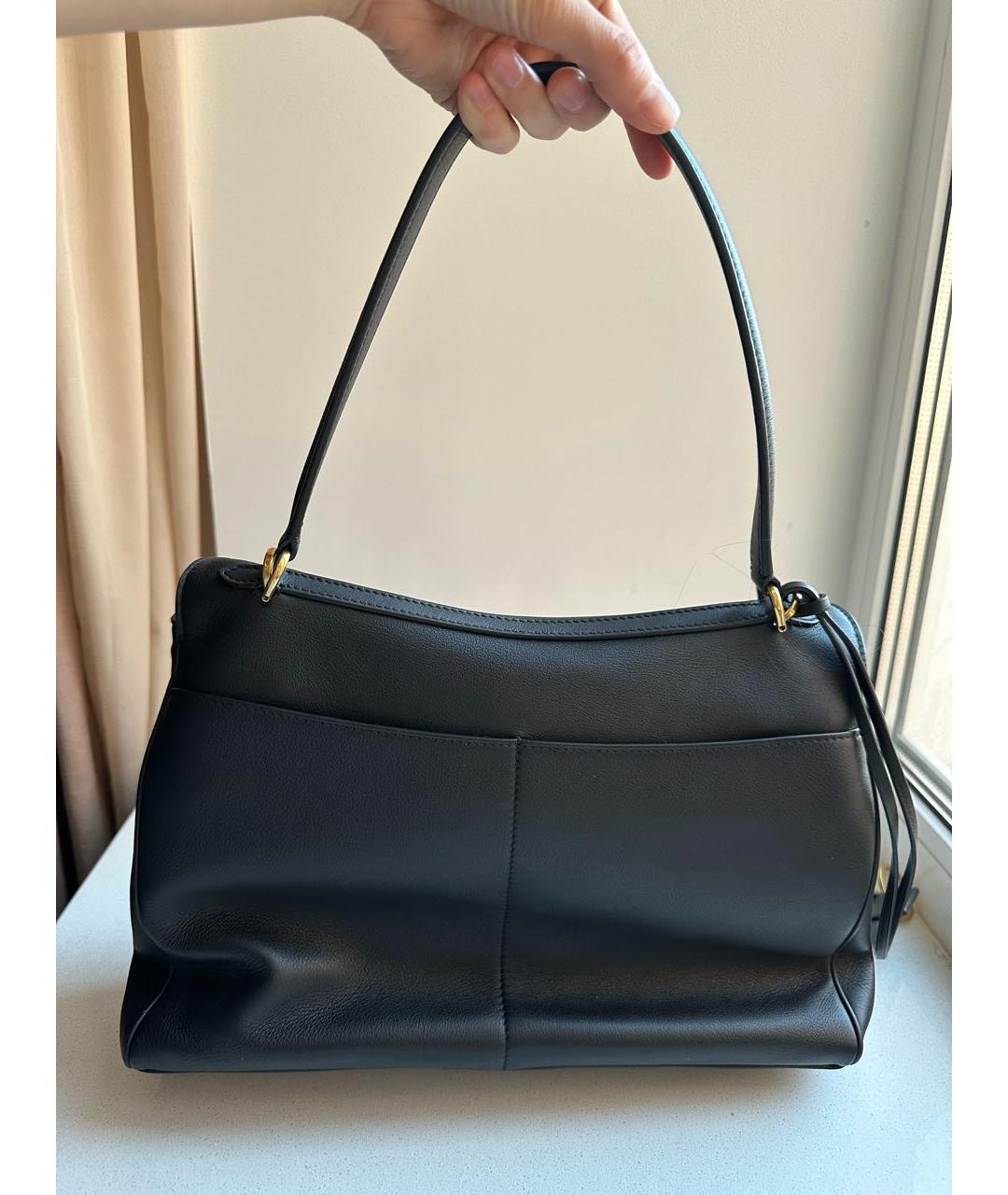 BALENCIAGA Черная кожаная сумка через плечо, фото 3