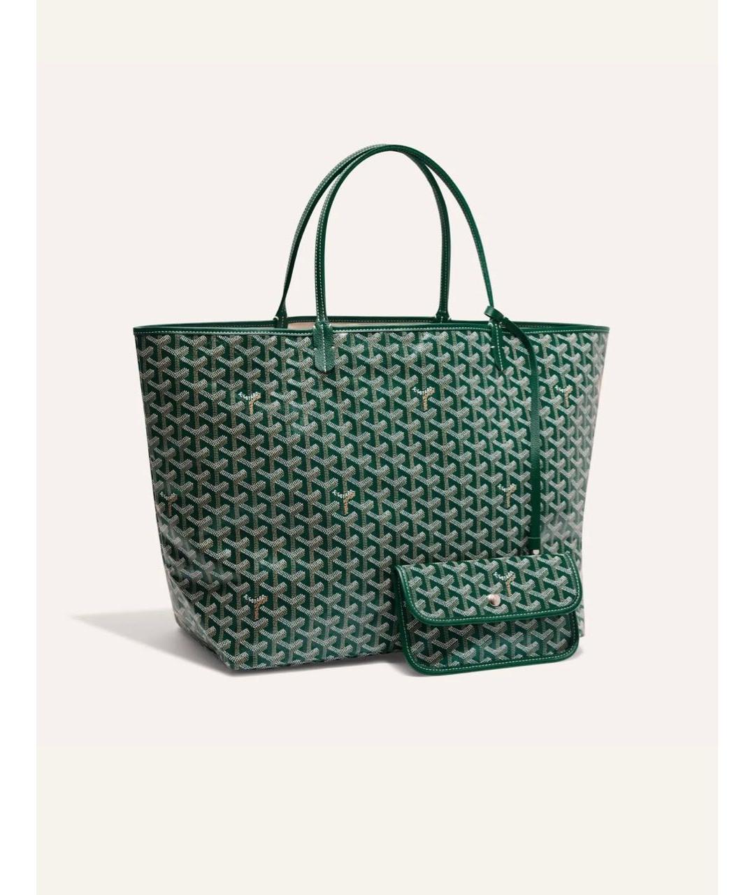 GOYARD Зеленая сумка тоут, фото 2