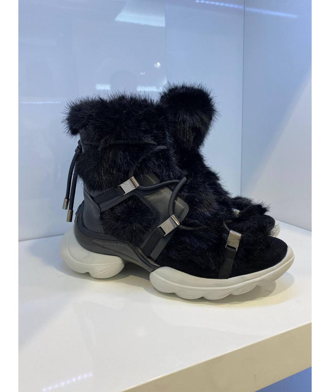 MONCLER Черные кроссовки, фото 2