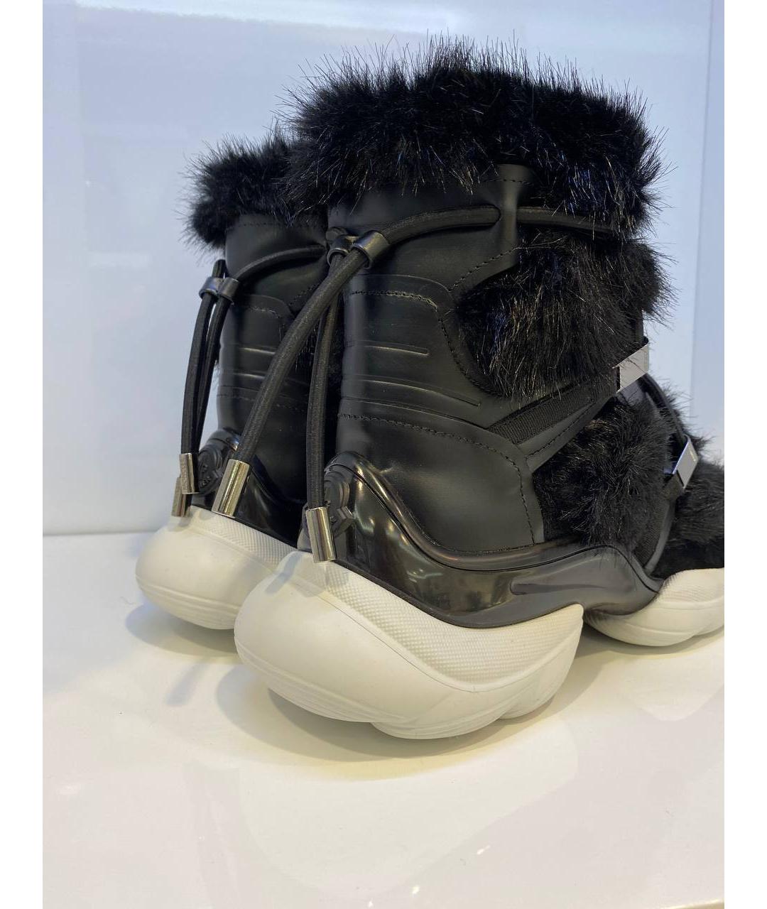 MONCLER Черные кроссовки, фото 3