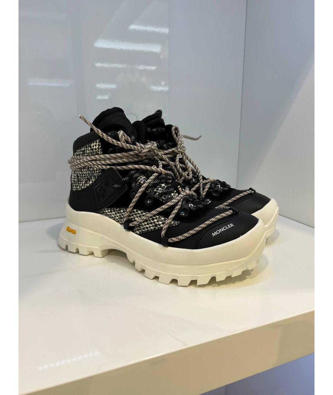 MONCLER Черные ботинки, фото 4