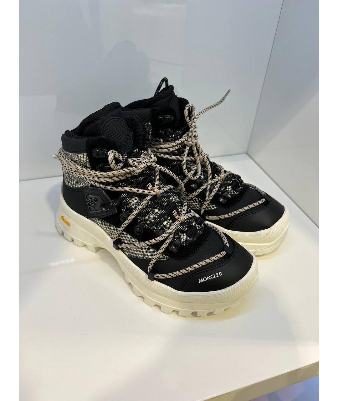 MONCLER Черные ботинки, фото 2