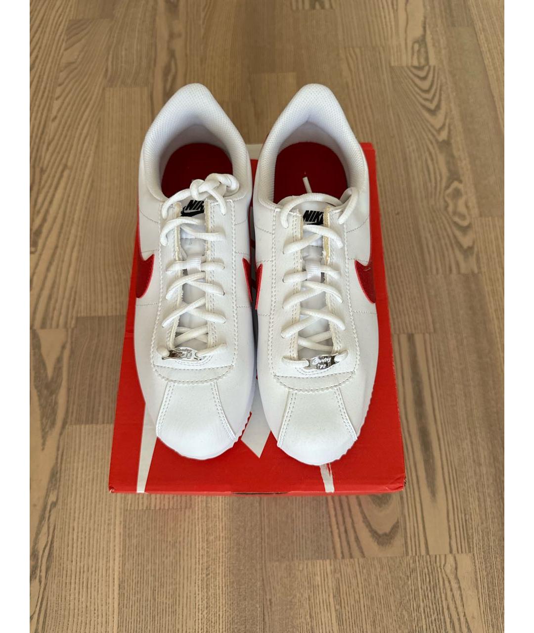 NIKE Белые кожаные кроссовки, фото 2