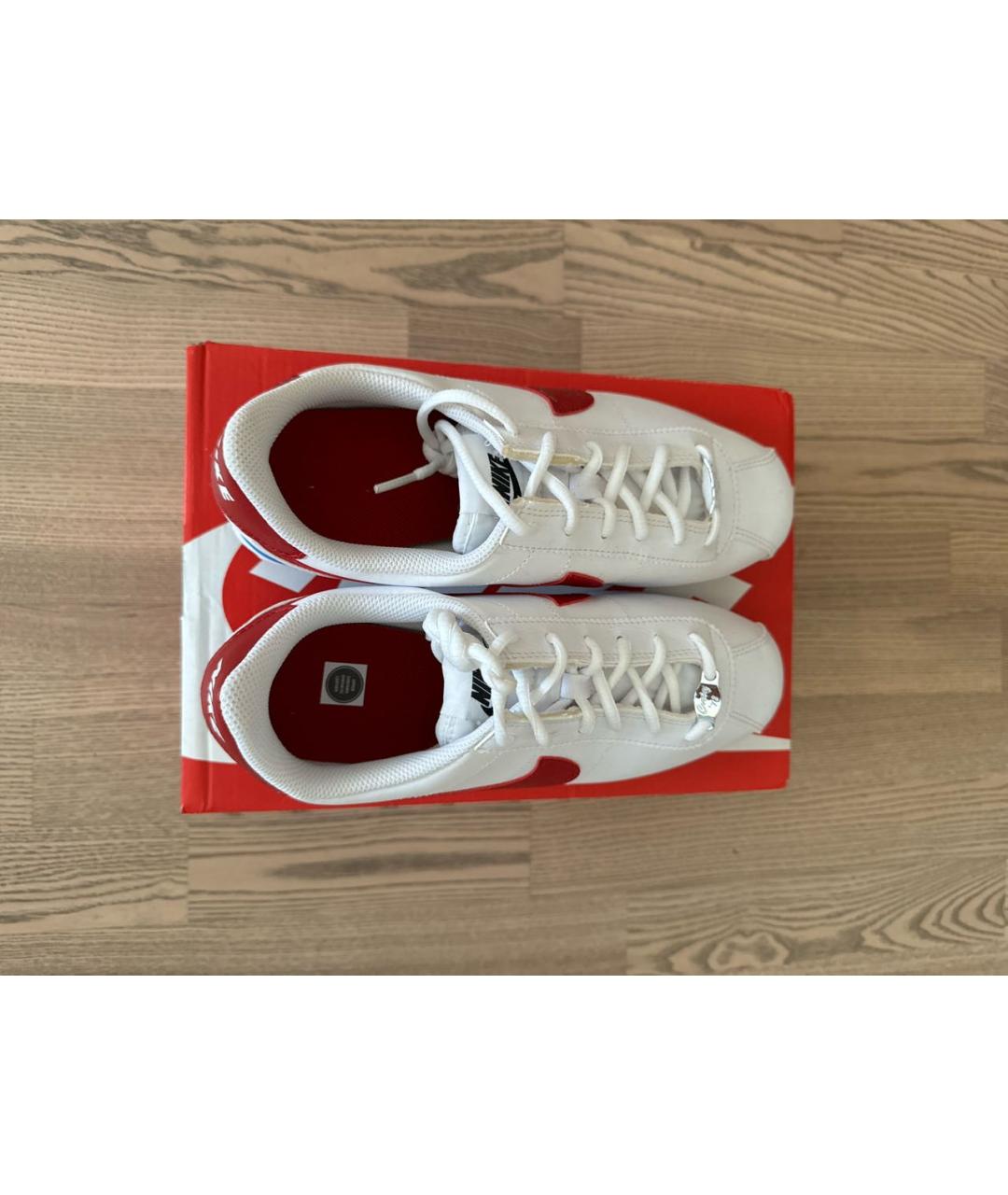 NIKE Белые кожаные кроссовки, фото 3