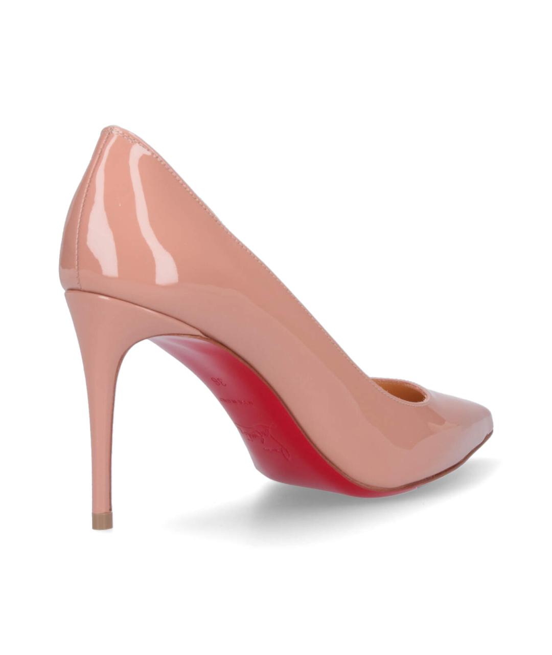 CHRISTIAN LOUBOUTIN Розовые кожаные туфли, фото 4